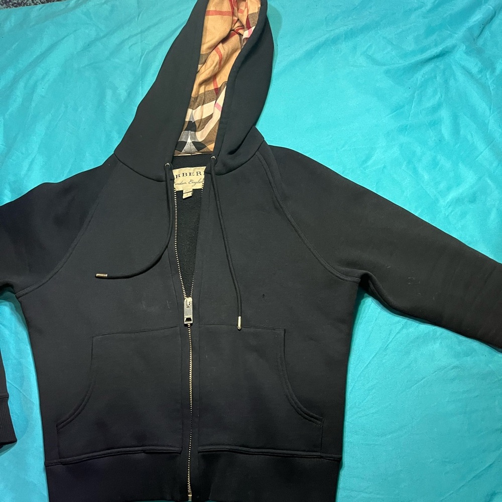Black zip up hoodie